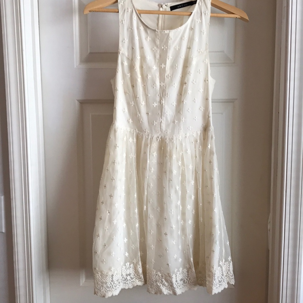 Lacy white dress